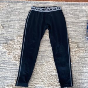 Under Amour compression tights and Lulu socks